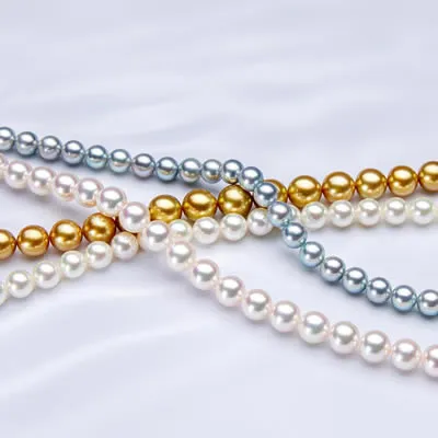 パール ネックレス 本真珠 モリエ シルバー 金具 白 1103-S5077h