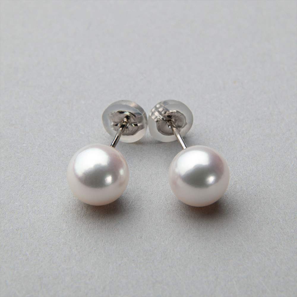 あこや真珠 ピアス7.0-7.5mm K18YG | Pearl for Life by 真珠の卸屋さん