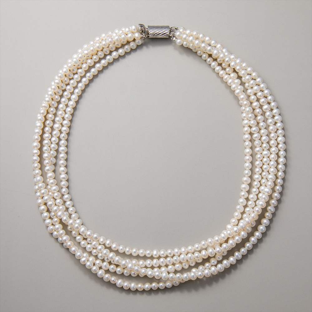 淡水真珠 3連ネックレス6.5-7.0mm | Pearl for Life by 真珠の卸屋さん