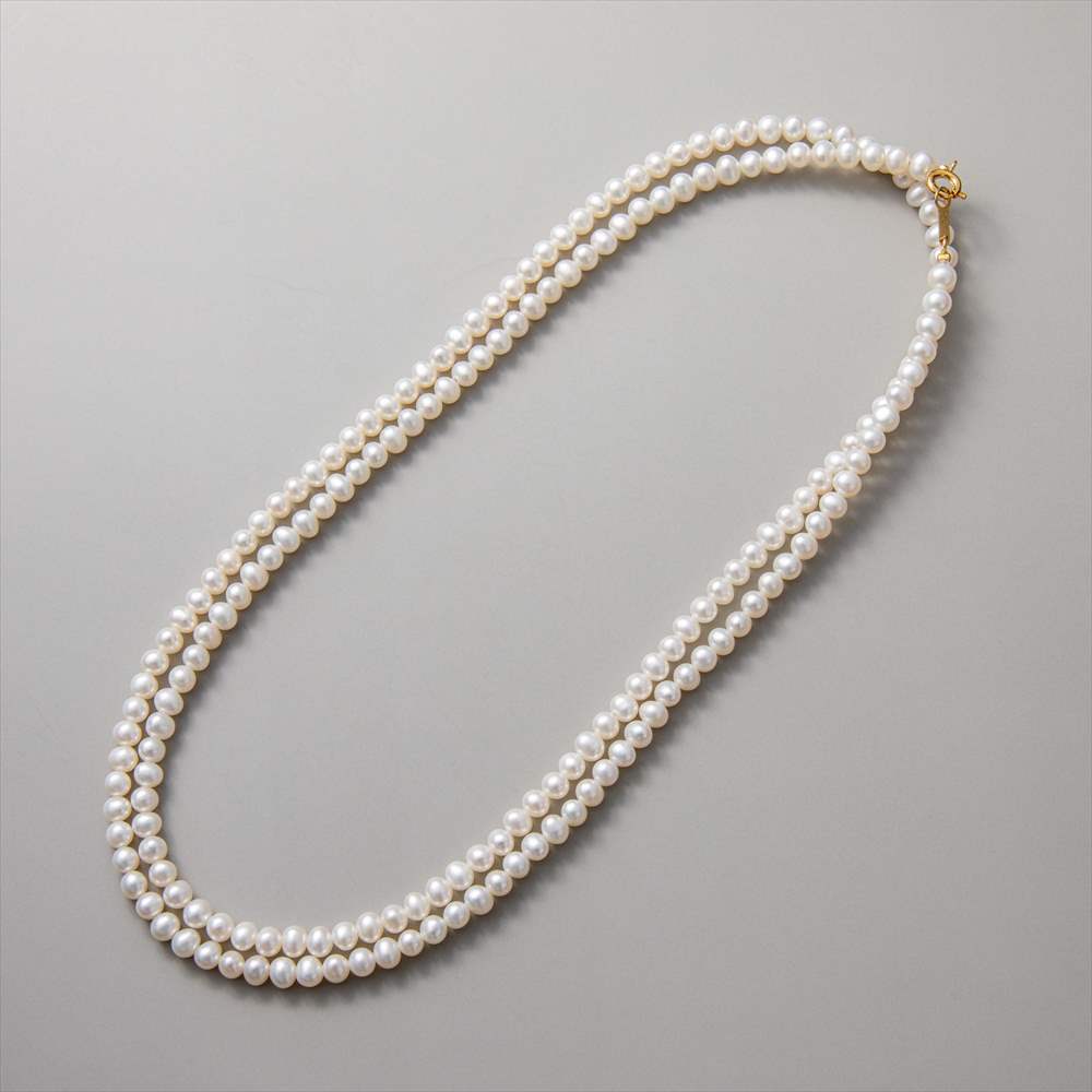 淡水真珠 ロングネックレス4.0-5.0mm 120cm | Pearl for Life by 真珠の卸屋さん