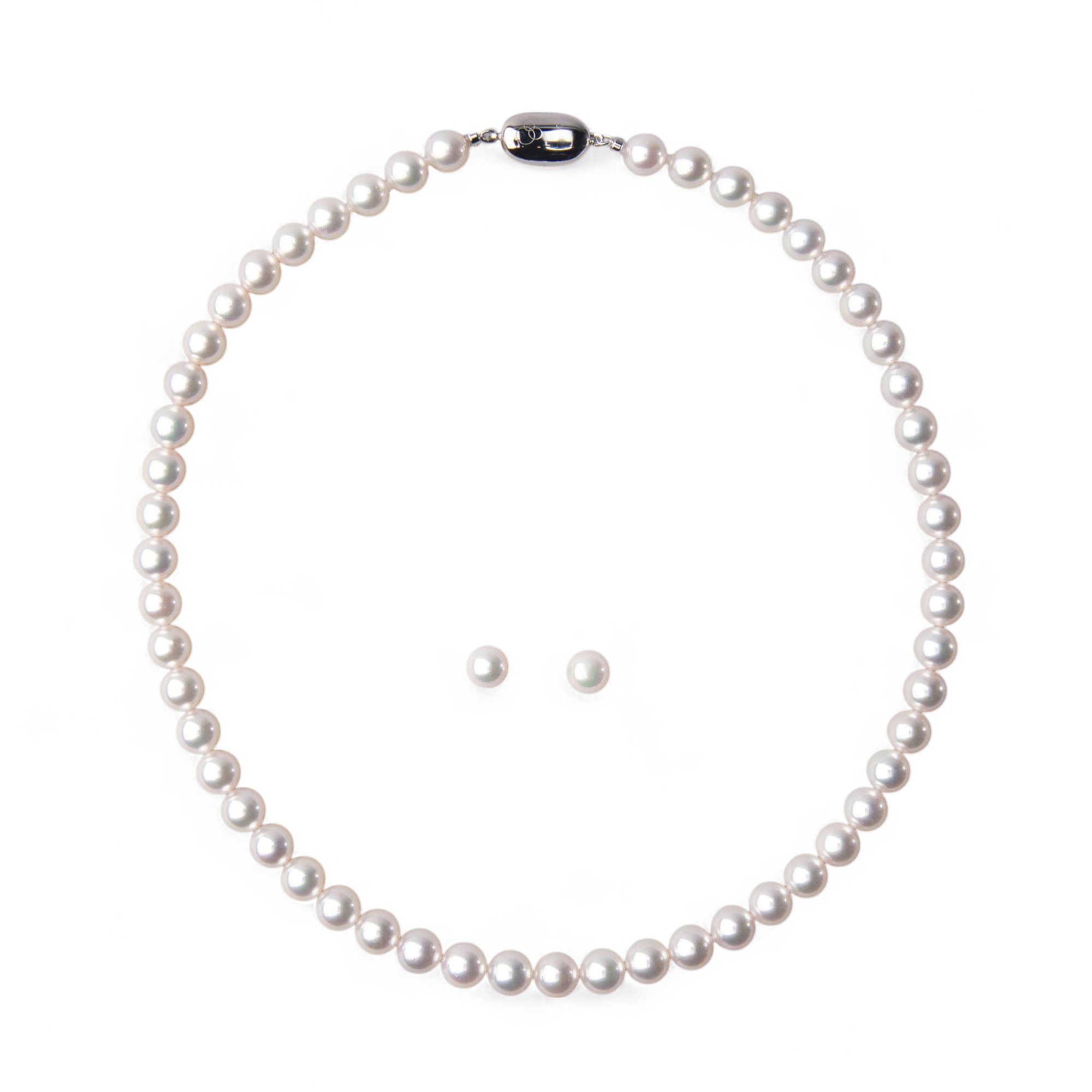 花珠真珠 ネックレスセット7.5-8.0mm -GOOD Quality- | GOOD Quality