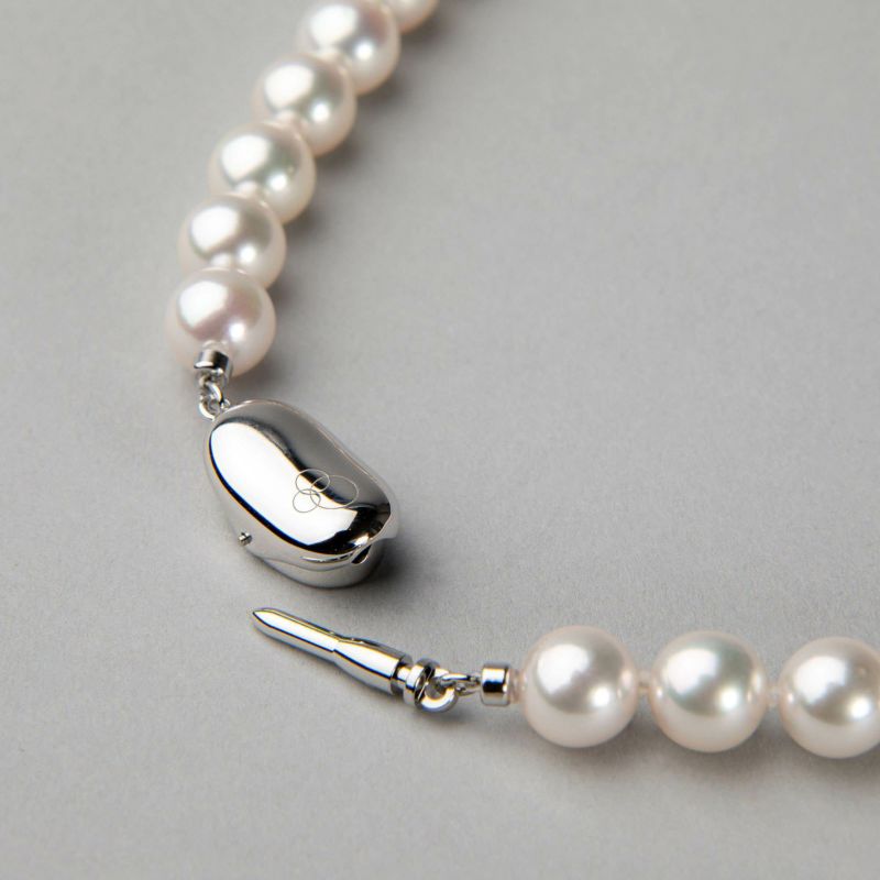 花珠真珠 ネックレス 2点セット 7.5-8.0mm ≪グッドクオリティ花珠≫ AAA 花珠鑑別書付 パールネックレス パールピアス イヤリング [n2]（卸直販 還元価格）（アコヤ真珠 真珠ネックレス 高品質 本真珠）