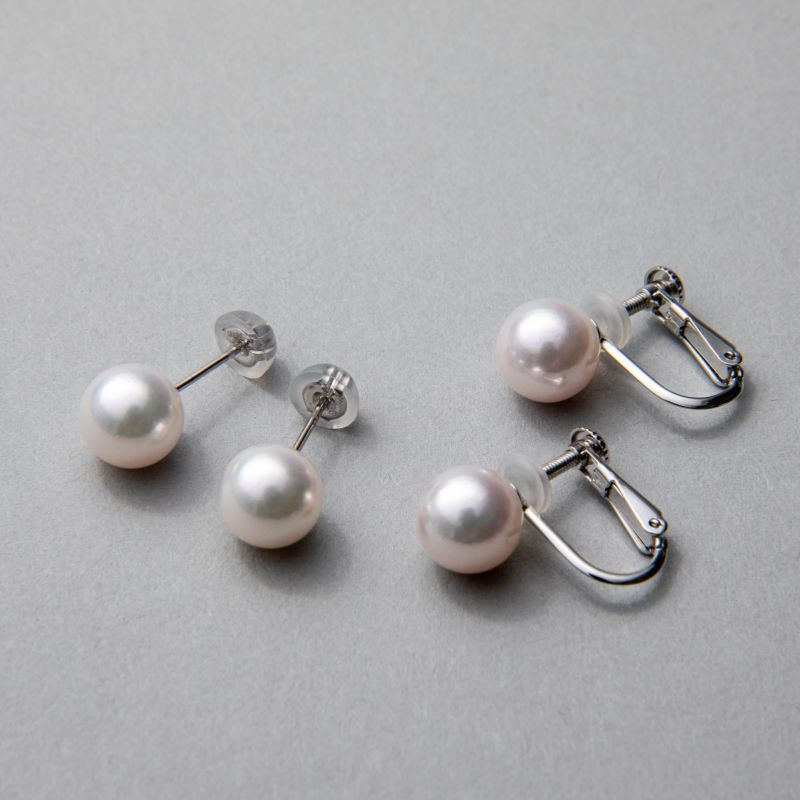《隣と差がつく》 あこや真珠 パールネックレス＆ピアス 2点セット 8.0-8.5mm A～BBB～C  真珠ピアス イヤリング [n2][人気 ロングセラー]（真珠ネックレス パール アコヤ本真珠）（冠婚葬祭 フォーマル 入学式 卒業式 成人式）