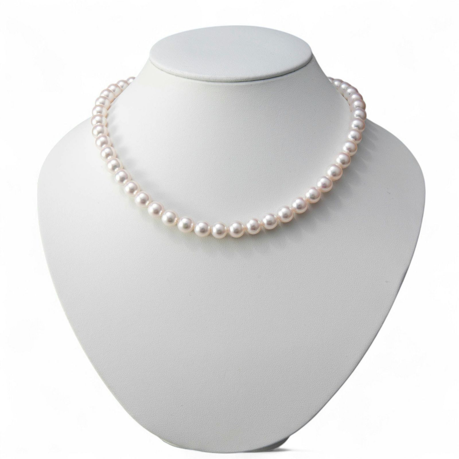 《隣と差がつく》 あこや真珠 パールネックレス＆ピアス 2点セット 8.0-8.5mm A～BBB～C  真珠ピアス イヤリング [n2][人気 ロングセラー]（真珠ネックレス パール アコヤ本真珠）（冠婚葬祭 フォーマル 入学式 卒業式 成人式）