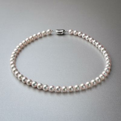 照り最上位ランク 花珠真珠 オーロラ天女 ネックレス 8.0-8.5mm