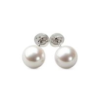 【超還元花珠ピアス】オーロラ花珠真珠 鑑別書付 パールピアス ホワイト系 8.0-8.5mm AAA Pt900 プラチナ [n4][hana-sale]（あこや真珠 ピアス スタッド）（冠婚葬祭 フォーマル プレゼント）