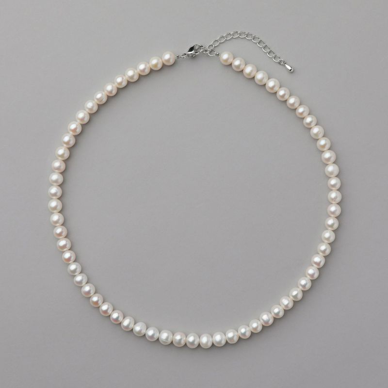 淡水真珠 ネックレス6.5-7.0mm　マンテル | 淡水真珠ネックレス