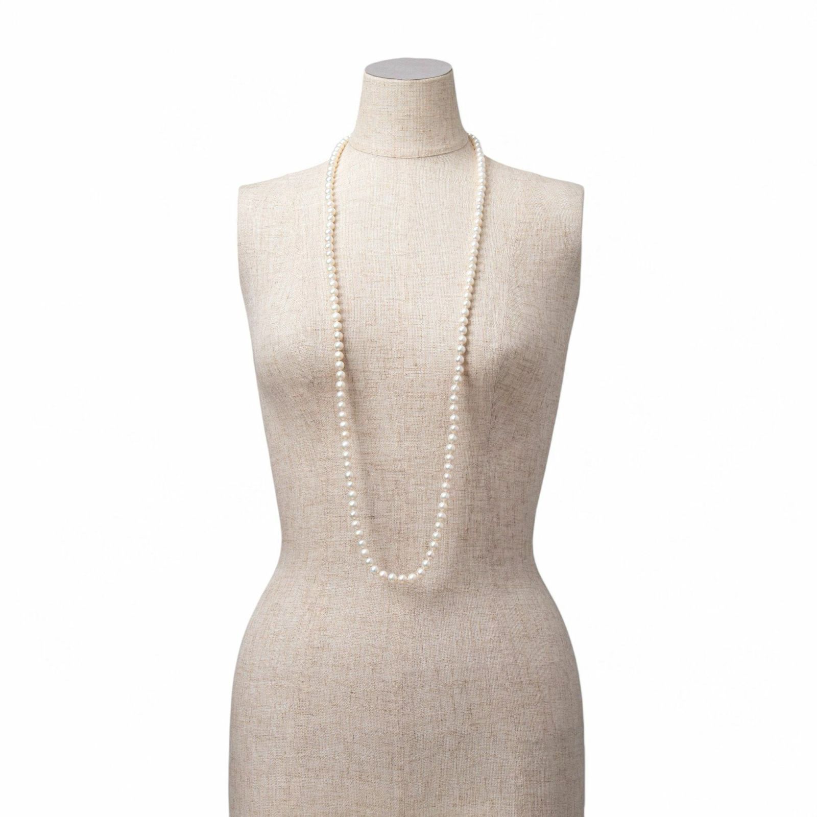 淡水真珠 ロングネックレス7.0-8.0mm　100cm