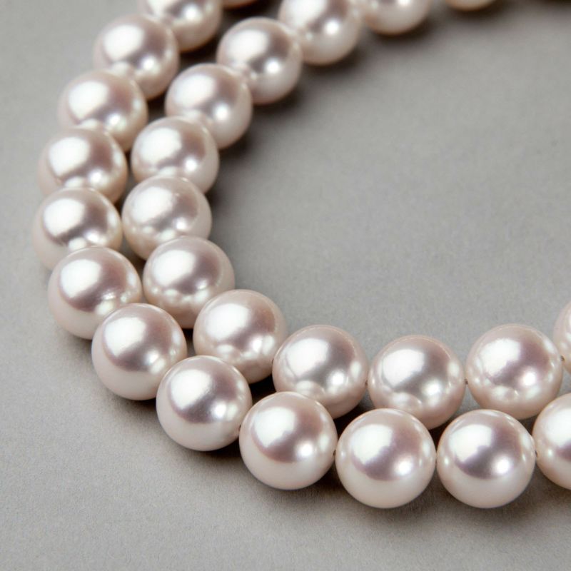 あこや真珠ネックレス　真珠ネックレス　パールネックレス　本真珠ネックレス約75mm〜8mm