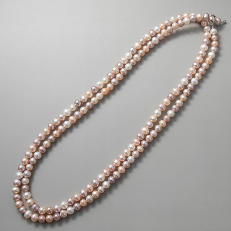 淡水真珠 ロングネックレス7.0-8.0mm 120cm | 淡水真珠ネックレス