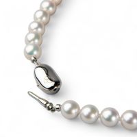 美品】本真珠 アコヤ パール ネックレス 6.5mm〜7mm フラワー