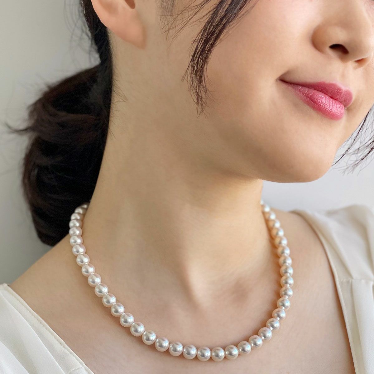 花珠真珠 ネックレス7.5-8.0mm -HIGH Quality- | HIGH Quality