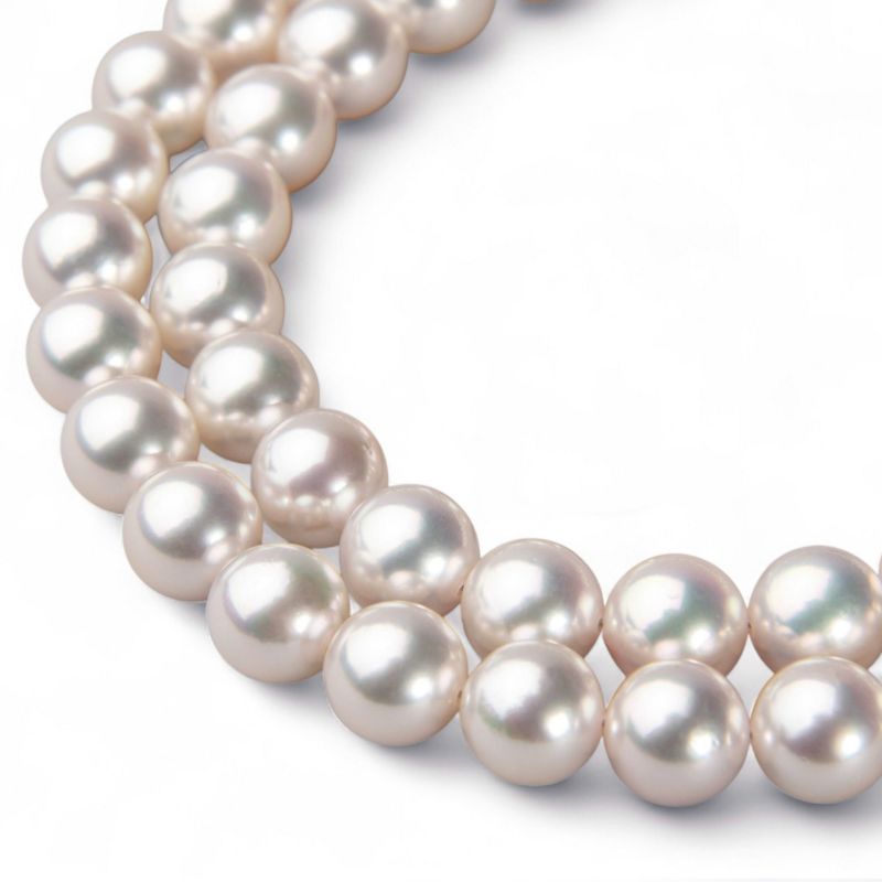 花珠真珠 ネックレス 【希少な大珠】9.0-9.5mm ≪グッドクオリティ花珠≫ AAA 花珠鑑別書付 パールネックレス [n5][1-5213]（真珠ネックレス アコヤ真珠 本真珠 高品質）（冠婚葬祭 フォーマル 入学式 卒業式 成人式 厄除け）