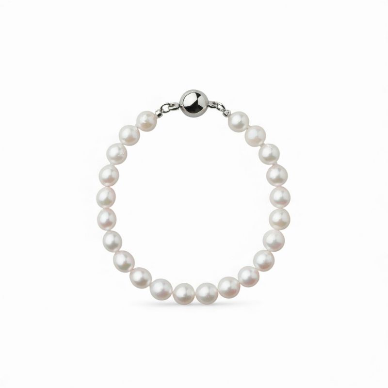 あこや真珠 ブレスレット 7.0-7.5mm　SV925