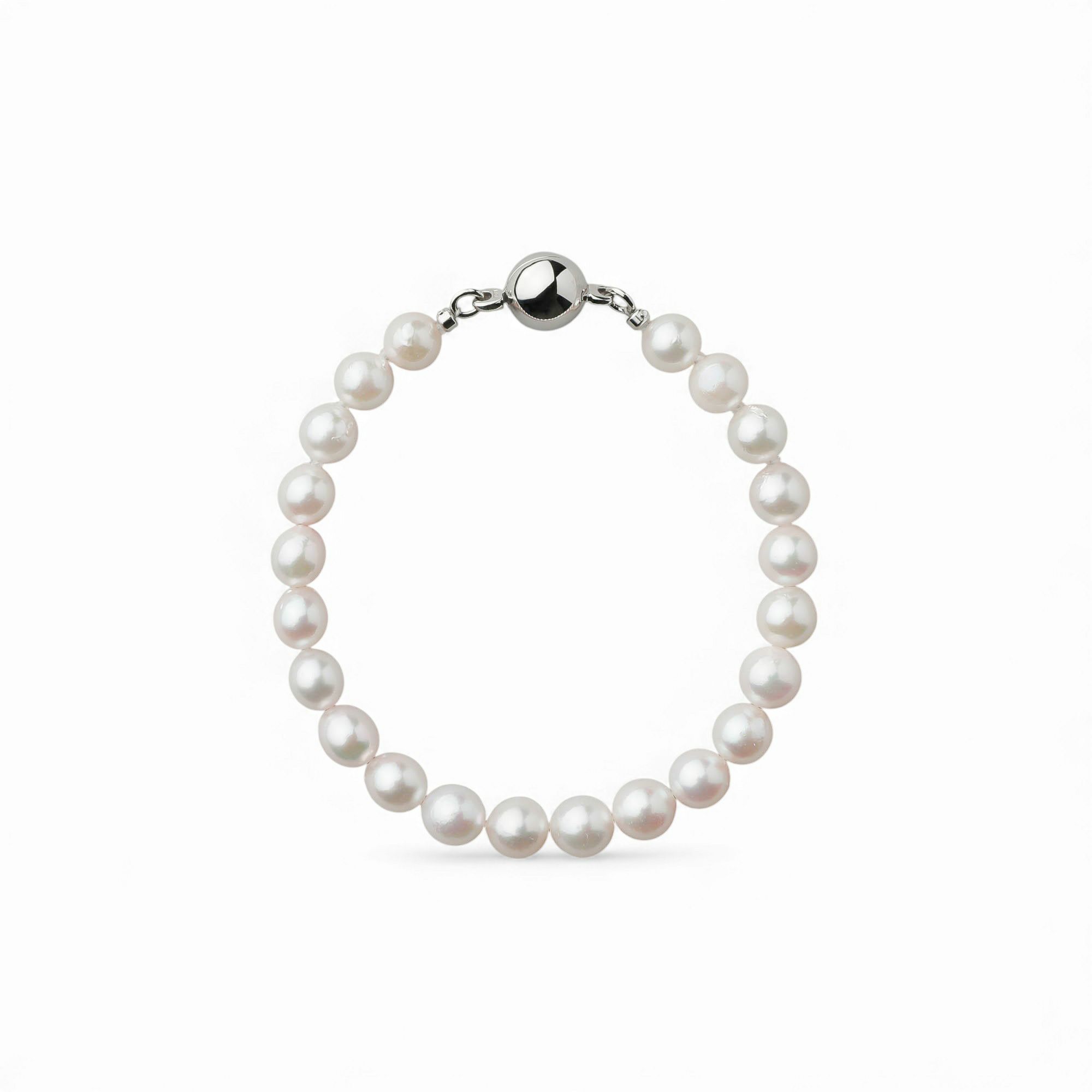 パールブレスレット・パール数珠・念珠 -喪のお席・弔事に- | Pearl 