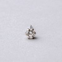 [片耳売り] ダイヤモンド スタッドピアス Pt900 プラチナ 0.25ct SIクラス [ミニ鑑別書付き] （両耳ペアで0.5ct）（イヤリングにも変更可能） [n2]（一粒ダイヤ）（オフィス 普段使いに）