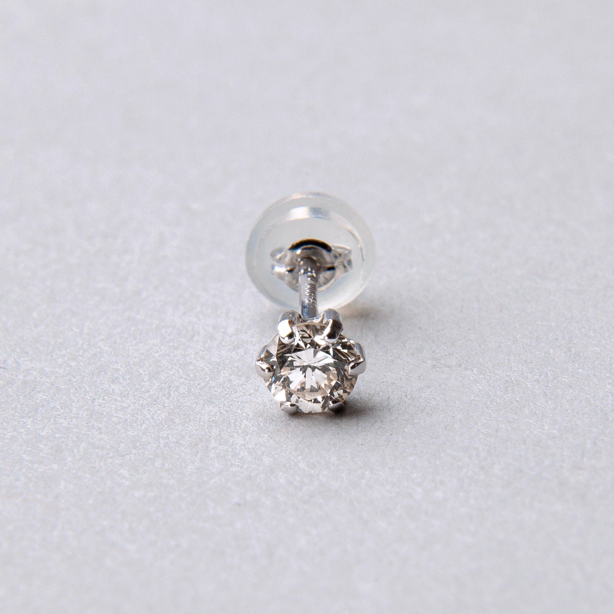 ダイヤモンド ピアス(片耳)0.25ct SIクラス PT900 | その他ピアス 