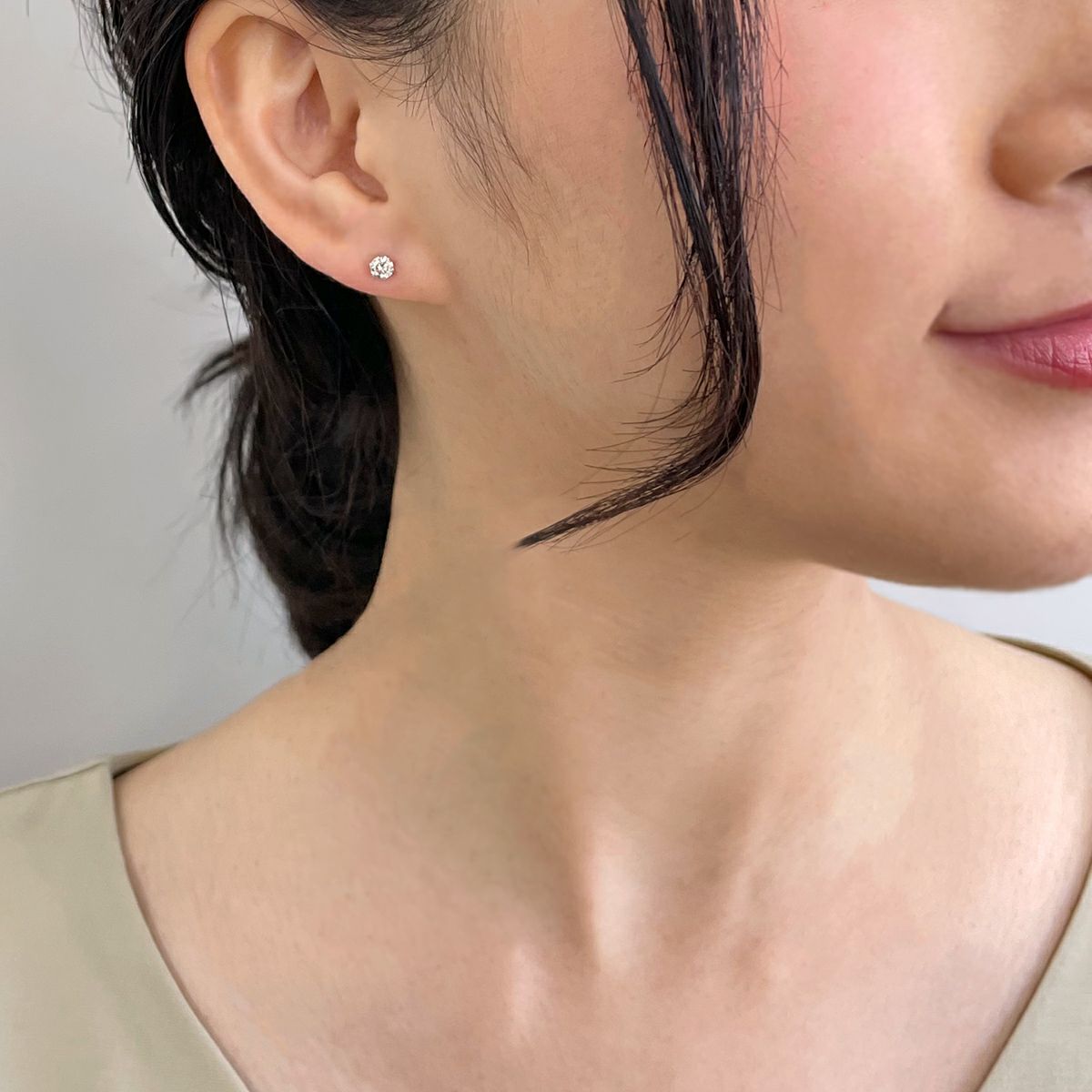 ダイヤモンド ピアス(片耳)0.25ct SIクラス PT900 | その他ピアス  