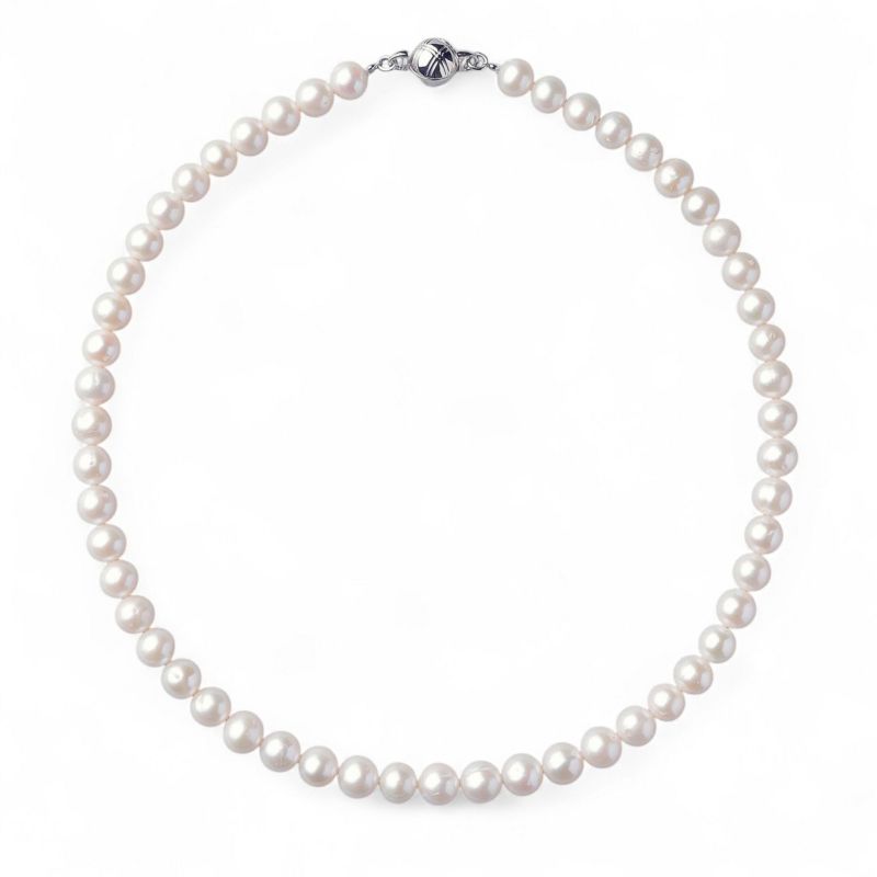 淡水真珠 ネックレス7.5-8.0mm　ホワイト