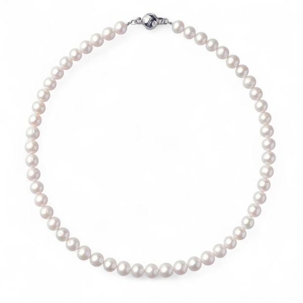 淡水真珠 ネックレス7.5-8.0mm　ホワイト