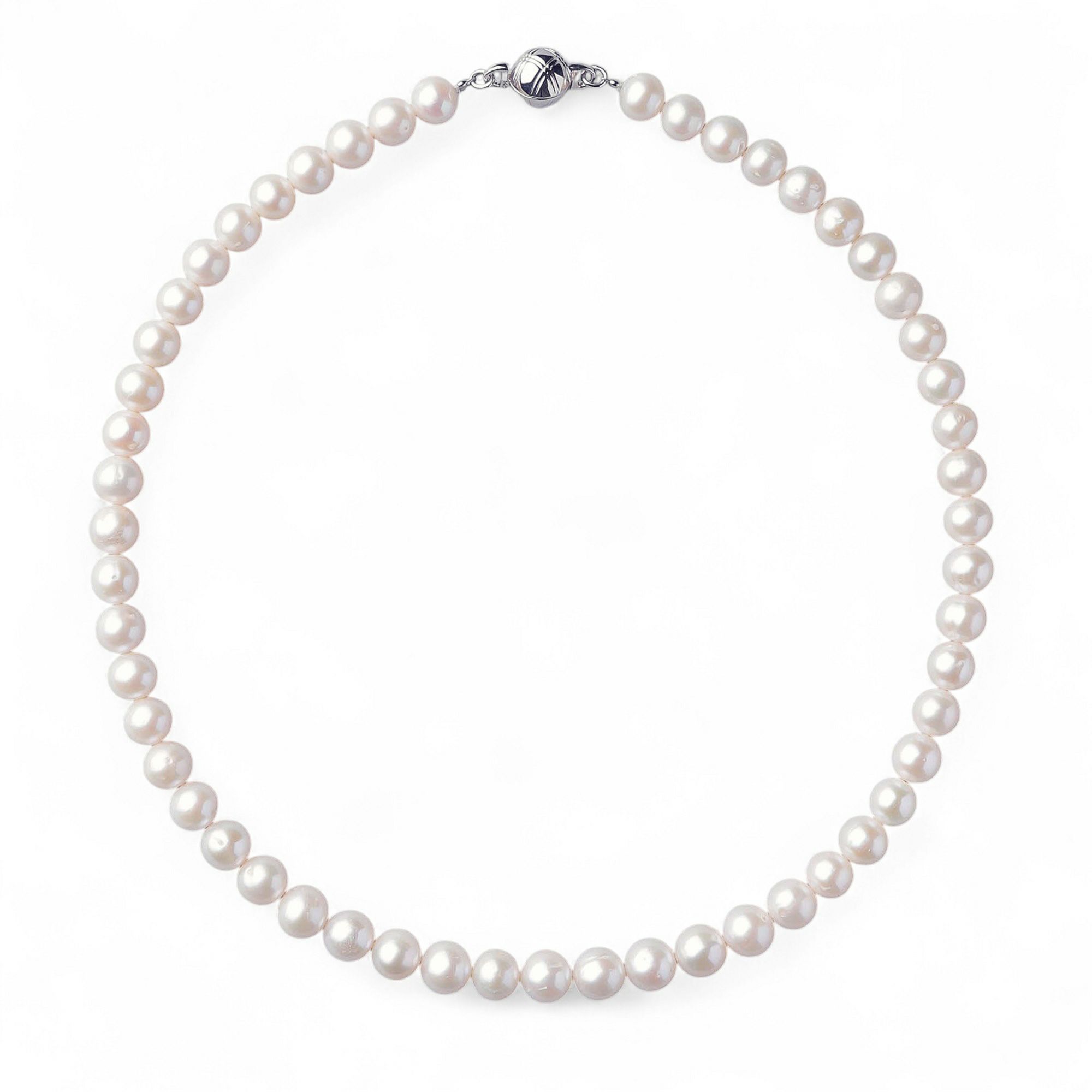 淡水真珠 ネックレス7.5-8.0mm　ホワイト