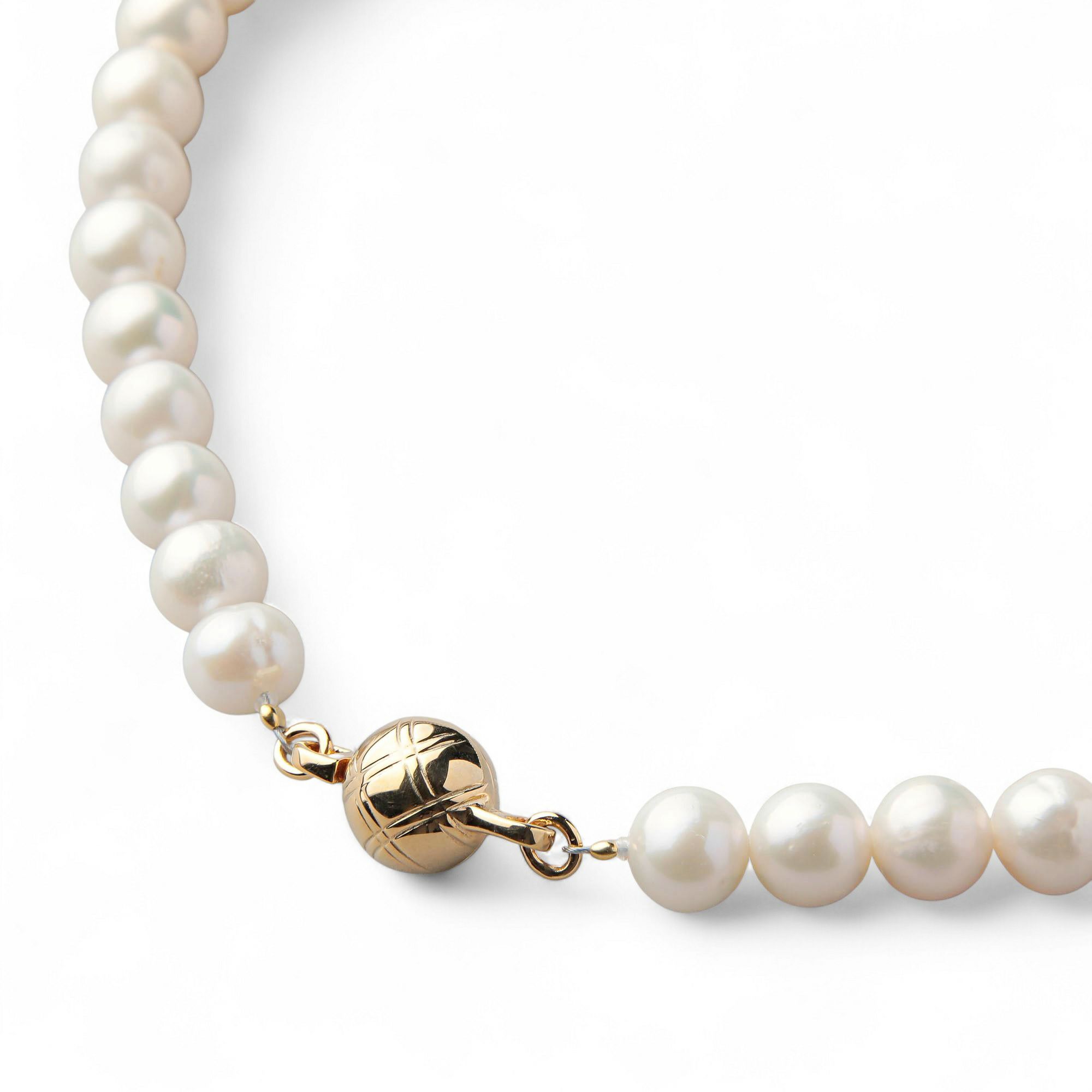 淡水真珠 ネックレス7.5-8.0mm　ホワイト