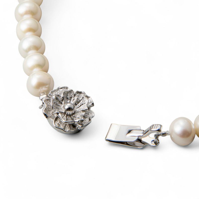 淡水真珠 ネックレス7.5-8.0mm　ホワイト