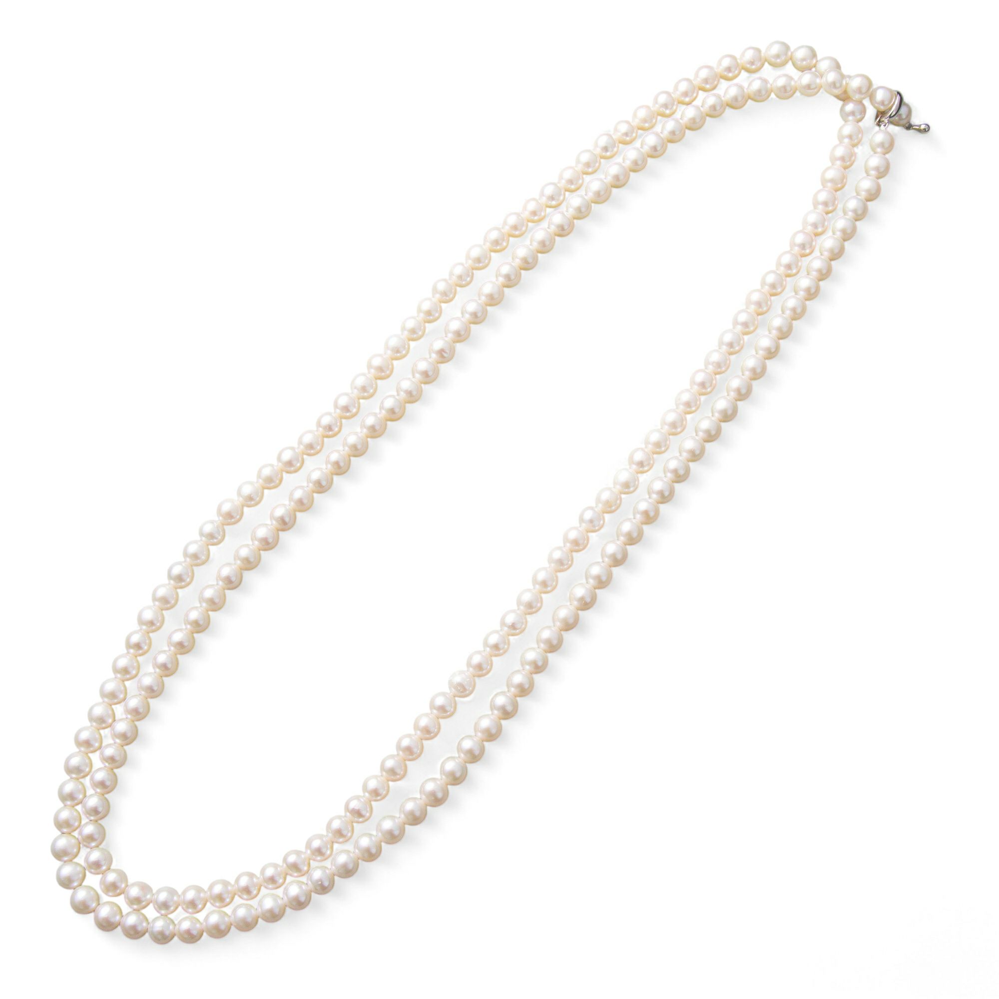 淡水真珠 ロングネックレス4.0-5.0mm 120cm | 淡水真珠ネックレス 