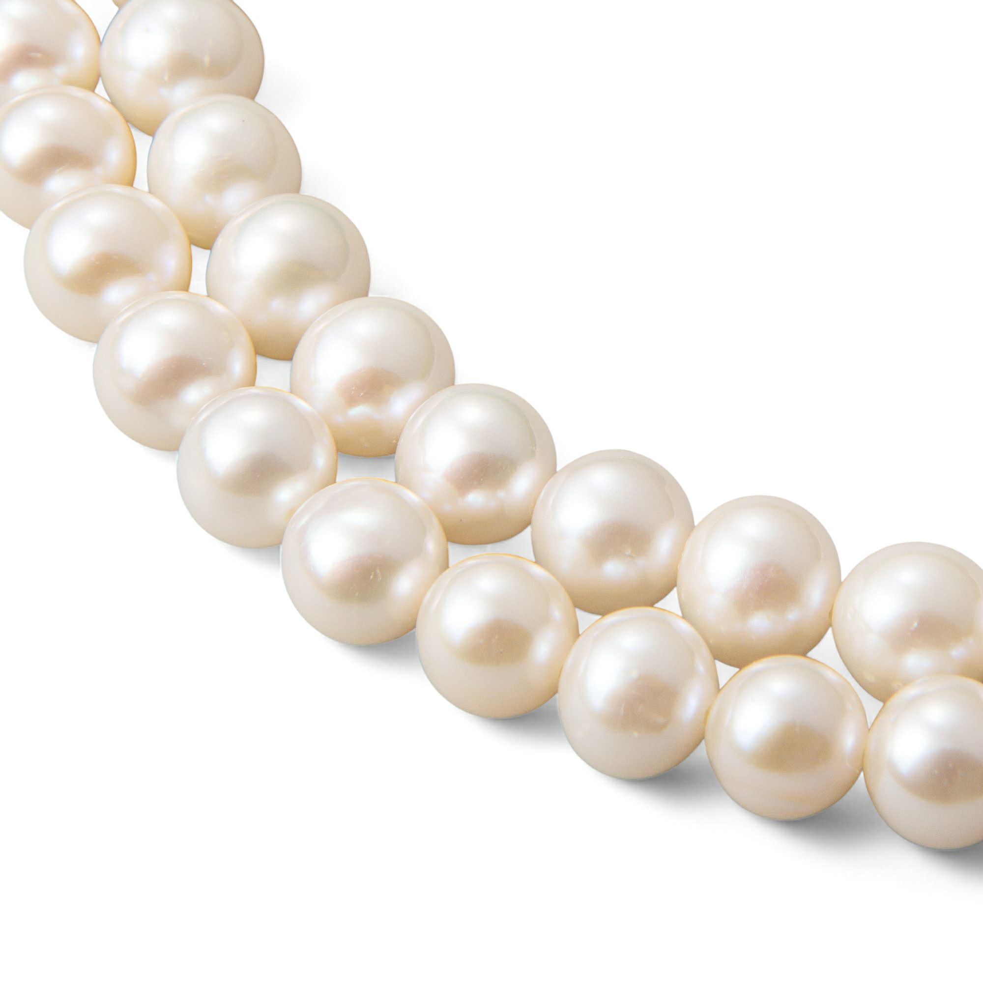 淡水真珠 ロングパールネックレス 120cm ホワイト系 6.5-7.0mm BB ポテト クリッカークラスプ(silver)[n3] [120cm ロング]（真珠 ネックレス）（フォーマル 普段使い おしゃれ）