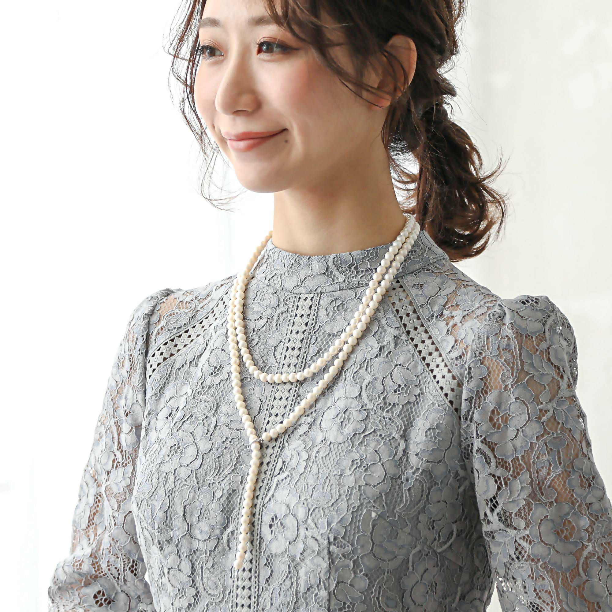 淡水真珠 ロングネックレス6.5-7.0mm 120cm | 淡水真珠ネックレス