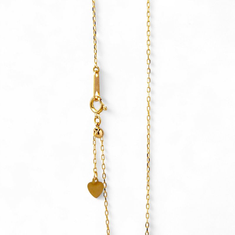 K18WG スルーピンあずきチェーン✨ K18 WG スルーピンチェーンネックレス