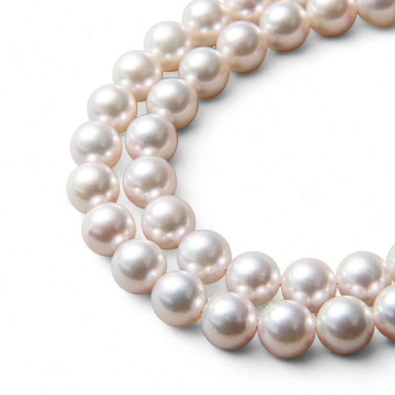 あこや真珠 ネックレス セット(ピアス/イヤリング付き) 7.0-7.5mm　B～CB～CB～C 《冠婚葬祭におすすめ》 本真珠 2点セット [n2][人気 ロングセラー]（パールネックレス 真珠ネックレス）（冠婚葬祭 フォーマル 入学式 卒業式 成人式）