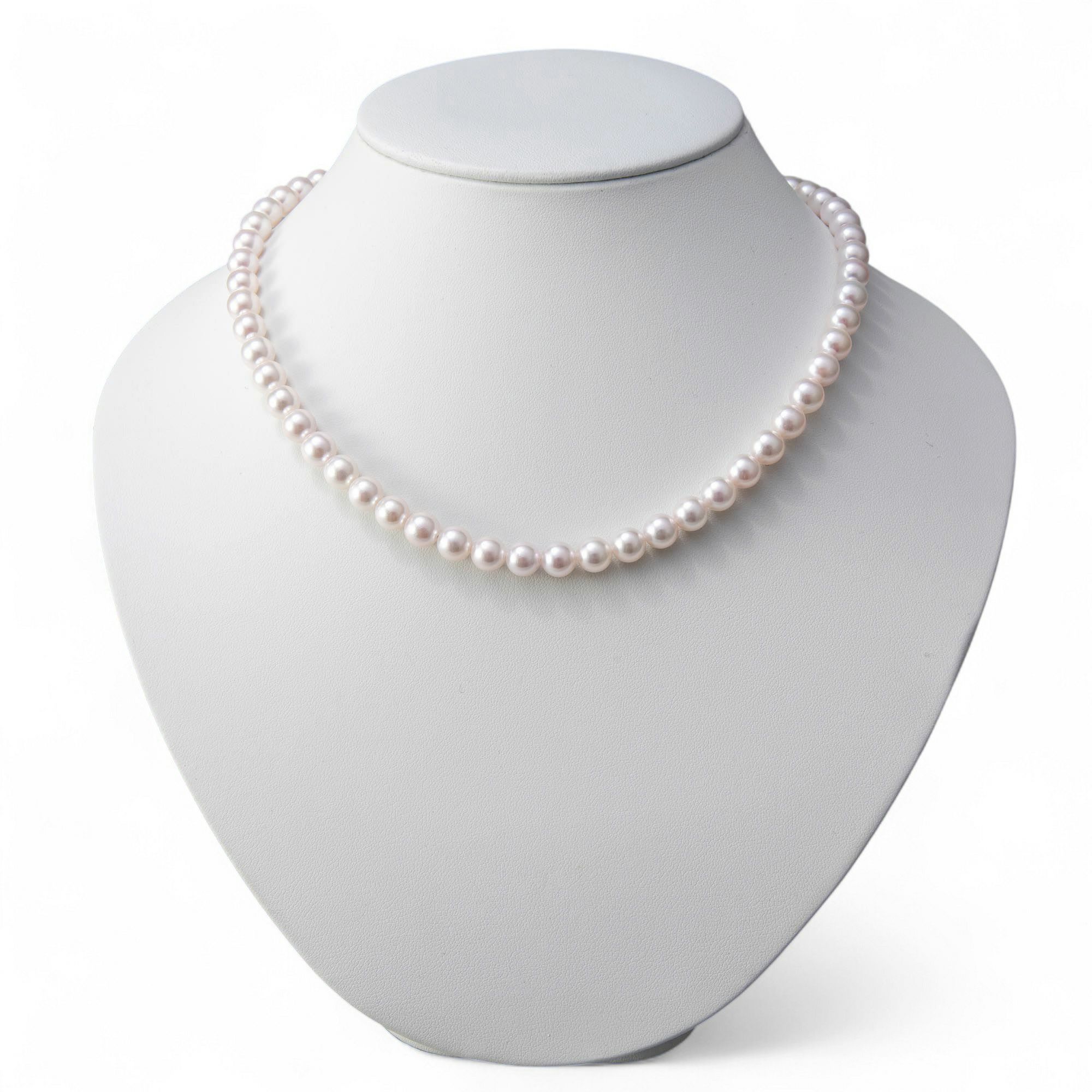 あこや真珠 ネックレス セット(ピアス/イヤリング付き) 7.0-7.5mm　B～CB～CB～C 《冠婚葬祭におすすめ》 本真珠 2点セット [n2][人気 ロングセラー]（パールネックレス 真珠ネックレス）（冠婚葬祭 フォーマル 入学式 卒業式 成人式）