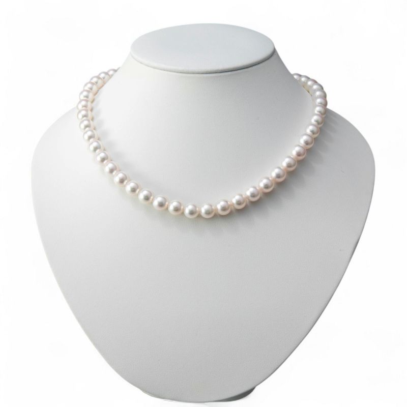 《隣と差がつく》 あこや真珠 パールネックレス＆ピアス 2点セット 8.5-9.0mm A～BBB～C  真珠ピアス イヤリング[n2][人気 ロングセラー]（真珠ネックレス パール アコヤ本真珠）（冠婚葬祭 フォーマル 入学式 卒業式 成人式）