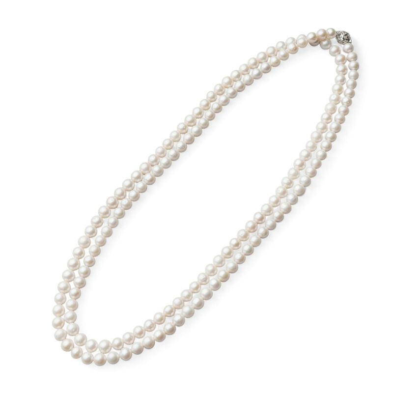 淡水真珠 ロングネックレス7-8mm 120cm