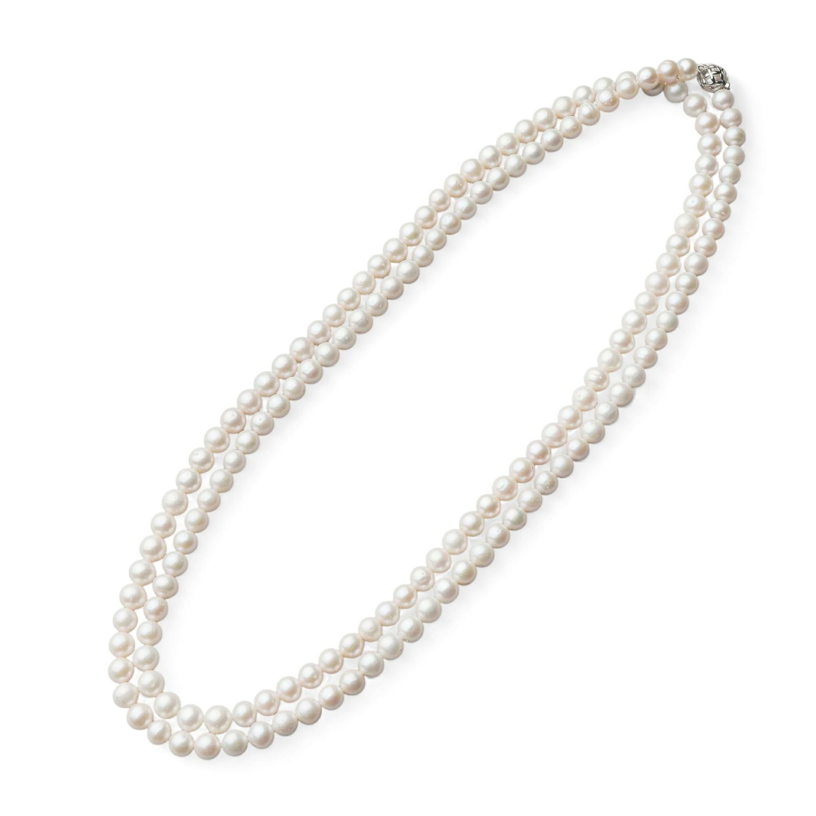 淡水真珠 ロングネックレス7-8mm 120cm