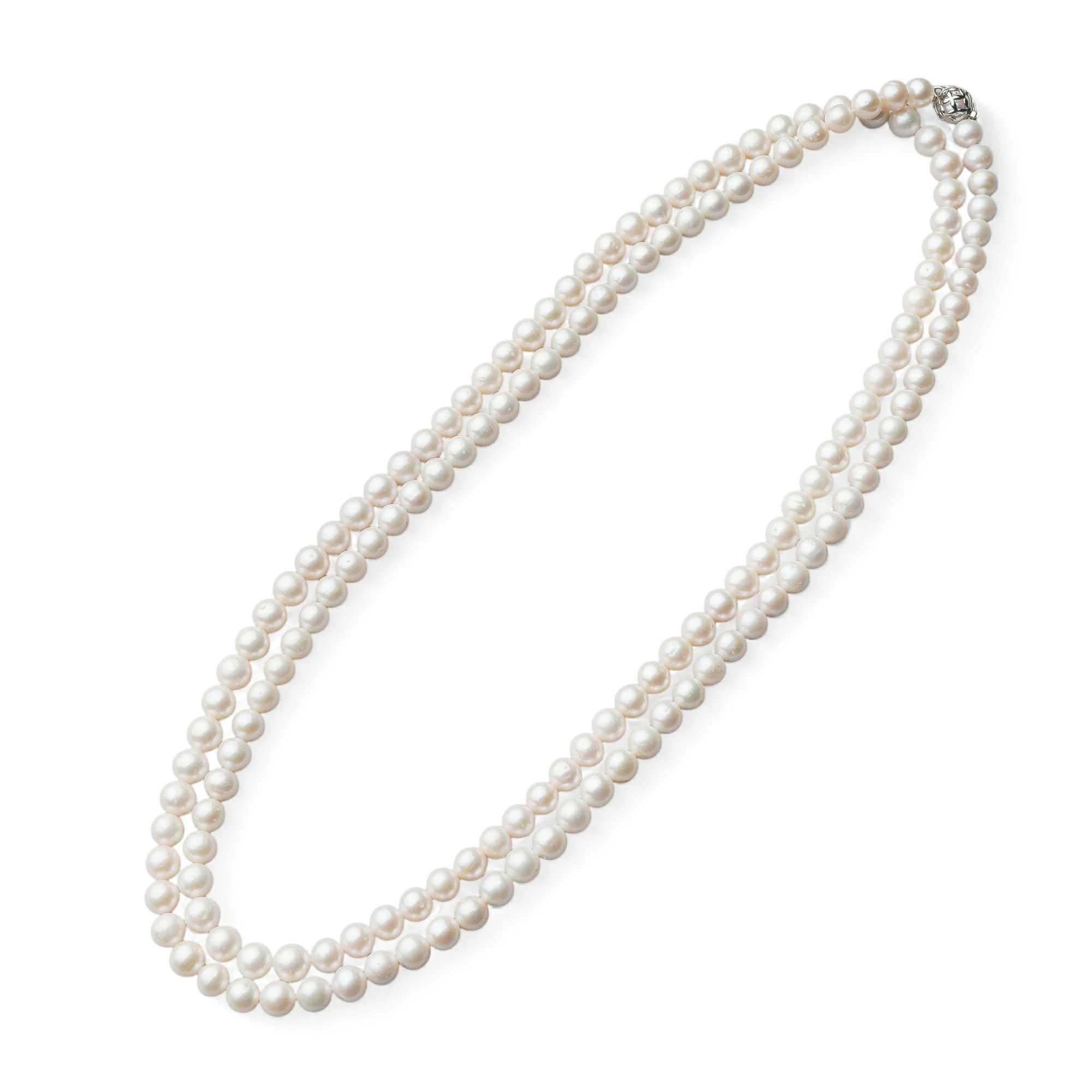 淡水真珠 ロングネックレス7-8mm 120cm