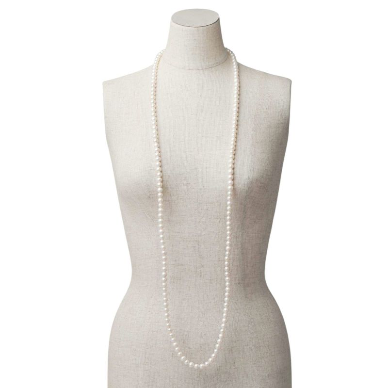 1638 淡水真珠　120cm❣️ keshi 3-6mm ロングネックレス 楽天市場】淡水真珠 ロングネックレス 5.5-6.5mm 120cm パール