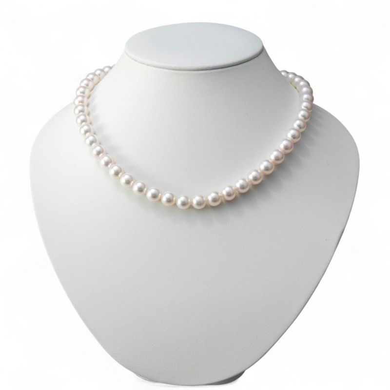 あこや真珠 ネックレス セット(ピアス/イヤリング付き) 8.5-9.0mm B～CB～CB～C 《冠婚葬祭におすすめ》 本真珠 2点セット[n2][人気 ロングセラー]（パールネックレス 真珠ネックレス）（冠婚葬祭 フォーマル 入学式 卒業式 成人式）