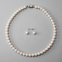 あこや真珠 ネックレス セット(ピアス/イヤリング付き) 8.0-8.5mm　B～CB～CB～C 《冠婚葬祭におすすめ》 本真珠 2点セット[n2][当店人気No.1 ロングセラー]（パールネックレス 真珠ネックレス）（冠婚葬祭 フォーマル 入学式 卒業式 成人式）