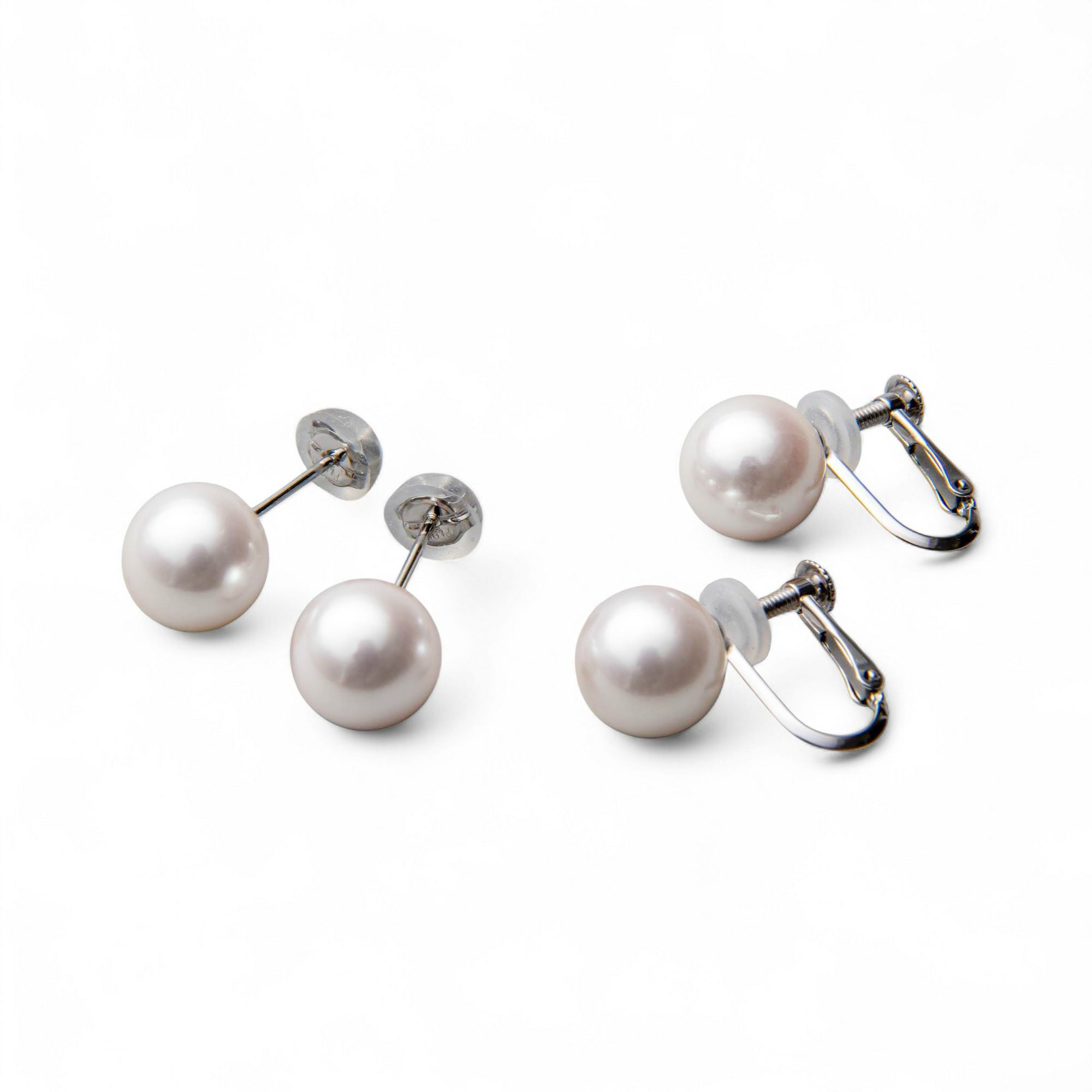 あこや真珠 ネックレス セット(ピアス/イヤリング付き) 8.0-8.5mm　B～CB～CB～C 《冠婚葬祭におすすめ》 本真珠 2点セット[n2][当店人気No.1 ロングセラー]（パールネックレス 真珠ネックレス）（冠婚葬祭 フォーマル 入学式 卒業式 成人式）