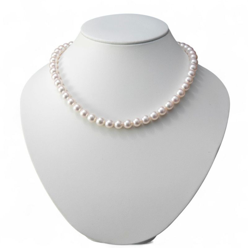 あこや真珠 ネックレス セット(ピアス/イヤリング付き) 8.0-8.5mm　B～CB～CB～C 《冠婚葬祭におすすめ》 本真珠 2点セット[n2][当店人気No.1 ロングセラー]（パールネックレス 真珠ネックレス）（冠婚葬祭 フォーマル 入学式 卒業式 成人式）