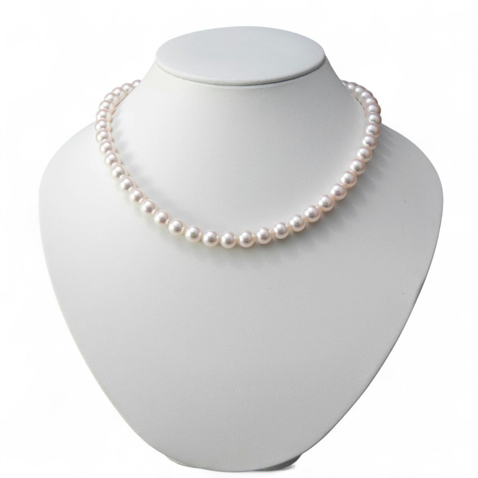 あこや真珠 ネックレス セット(ピアス/イヤリング付き) 8.0-8.5mm　B～CB～CB～C 《冠婚葬祭におすすめ》 本真珠 2点セット[n2][当店人気No.1 ロングセラー]（パールネックレス 真珠ネックレス）（冠婚葬祭 フォーマル 入学式 卒業式 成人式）