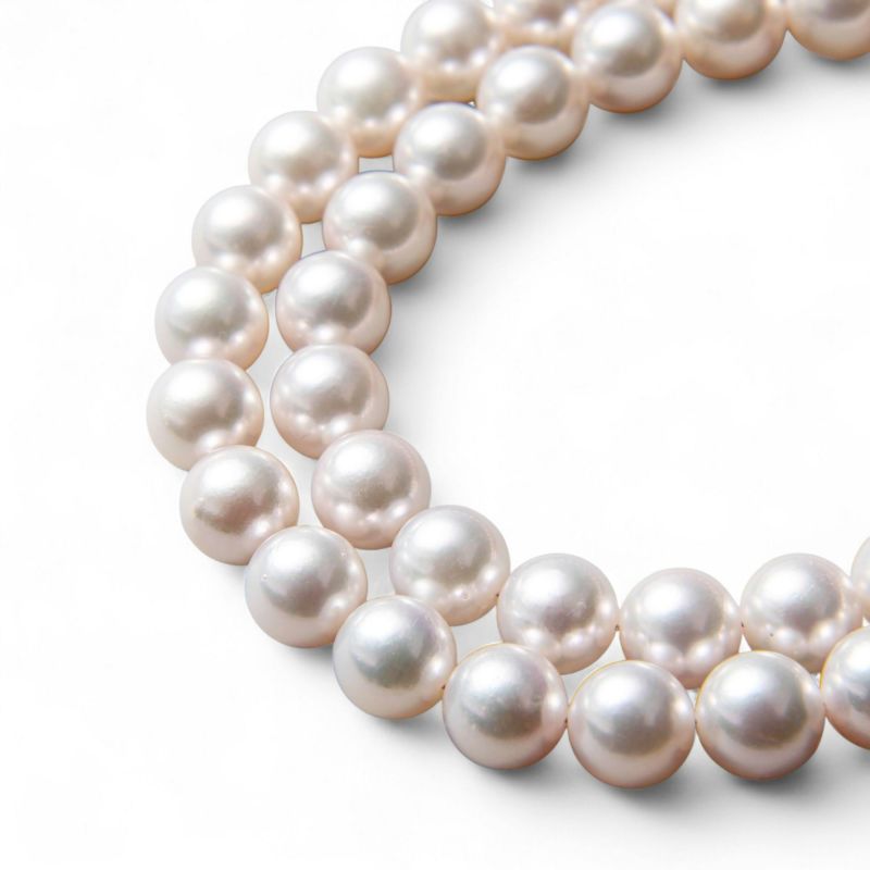 あこや真珠 ネックレス セット(ピアス/イヤリング付き) 7.5-8.0mm　B～CB～CB～C 《冠婚葬祭におすすめ》 本真珠 2点セット[n2][当店人気No.1 ロングセラー]（パールネックレス 真珠ネックレス）（冠婚葬祭 フォーマル 入学式 卒業式 成人式）