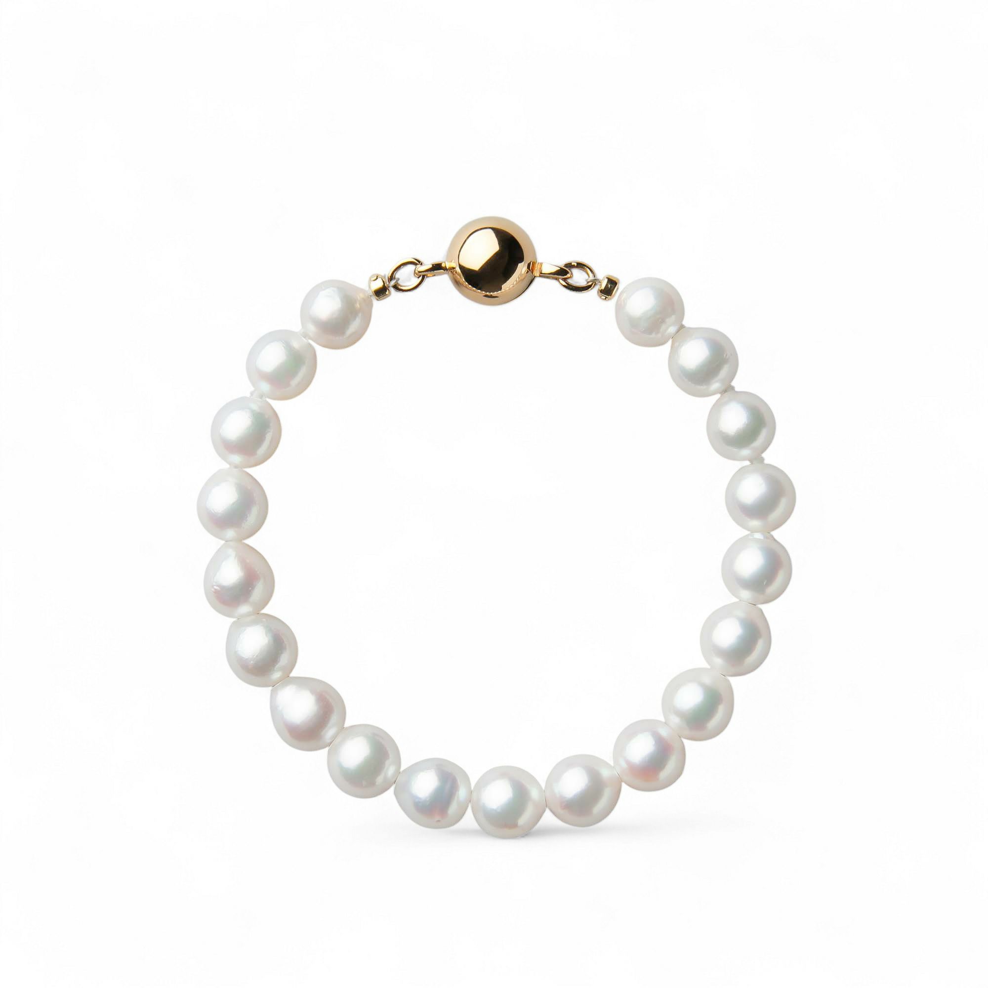 あこや真珠 ブレスレット7.5-8.0mm　SV925