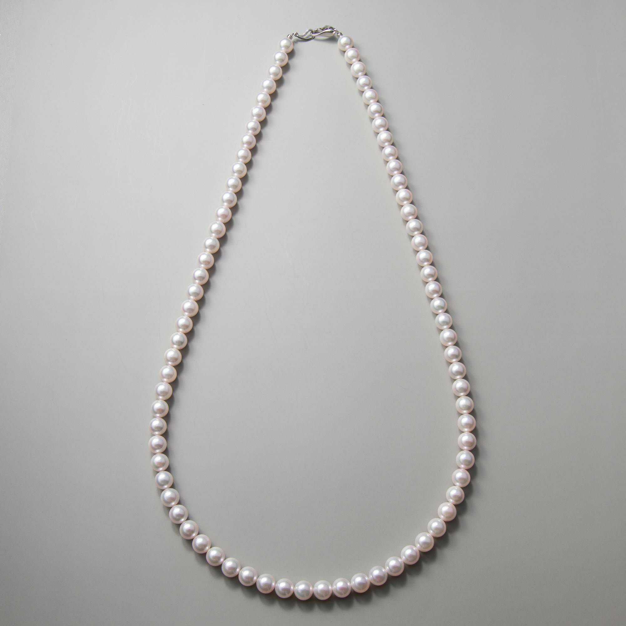 あこや真珠 ロングネックレス7.5-8.0mm 60cm | 7.0-8.0mm 