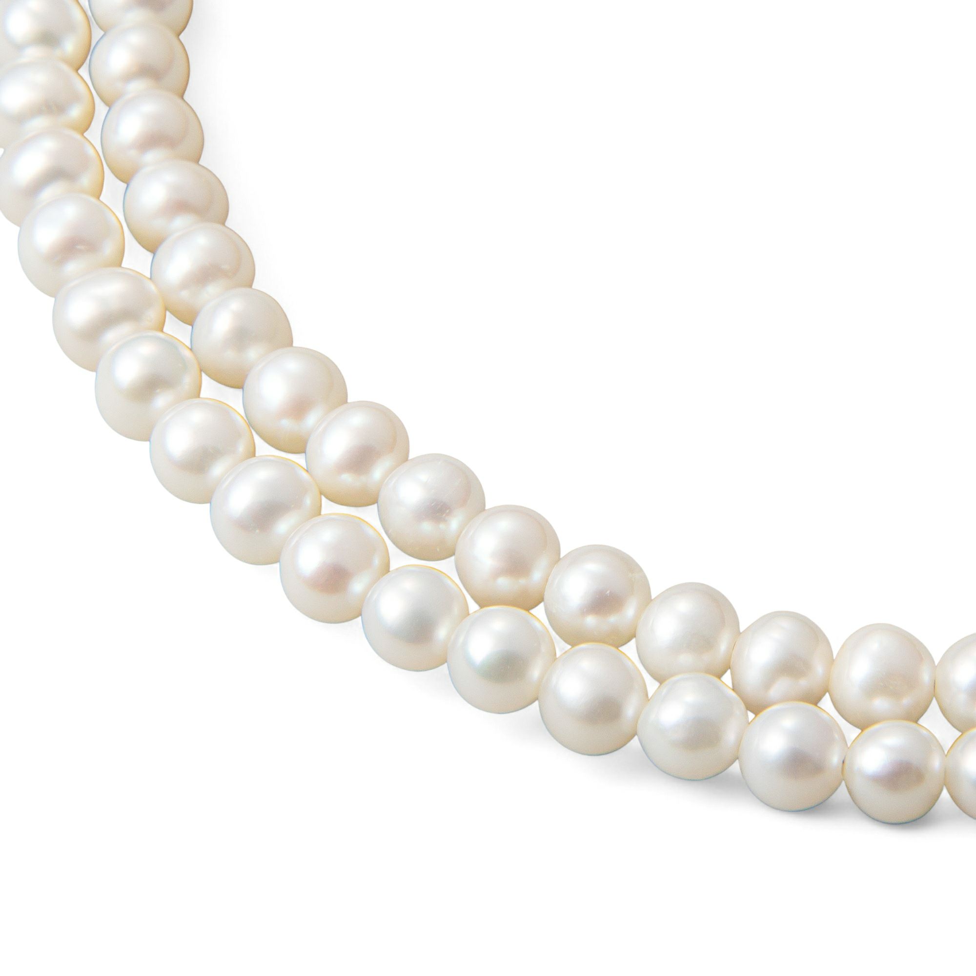 淡水真珠 ロングパールネックレス 120cm(3倍ロング) 4.0-5.0mm A～BB ポテト 引き輪(silver) [n4][11-972][120cm ロング][人気 ロングセラー]（真珠 ネックレス ベビーパール）（普段使い 大人カジュアル）