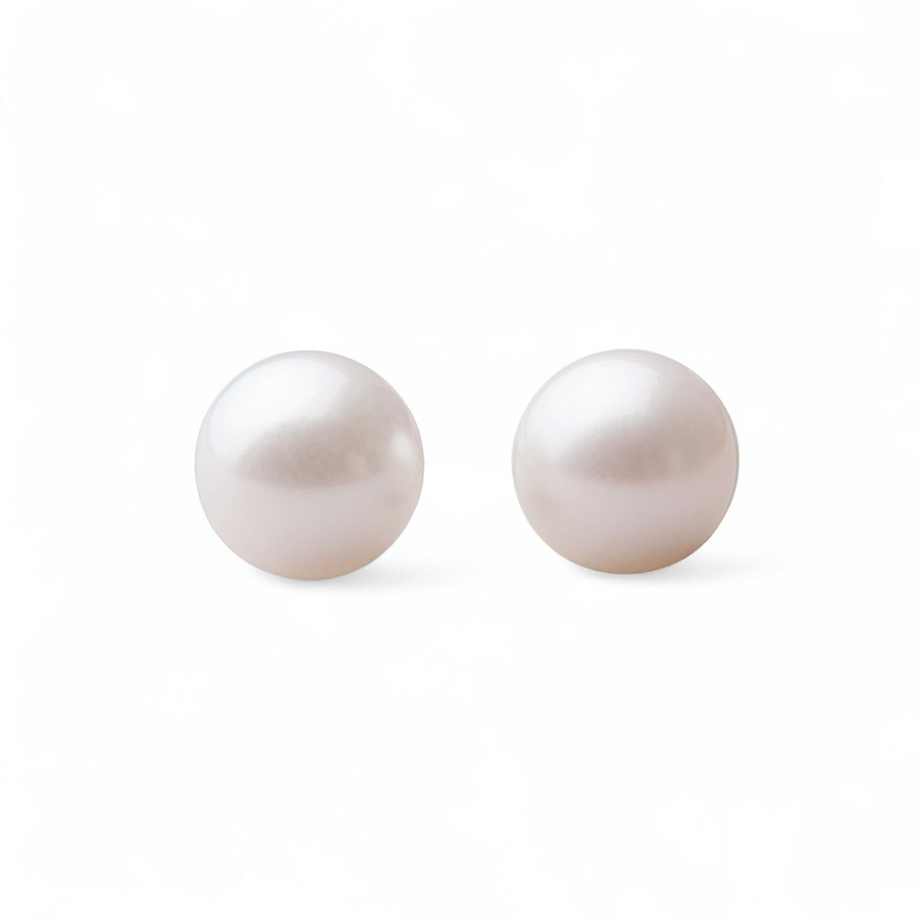 Boucles D'Oreilles Plaqué Or Jaune Avec Perles D'Eau Douce Blanches - ROSEMIMOSA - Neuf Étiqueté