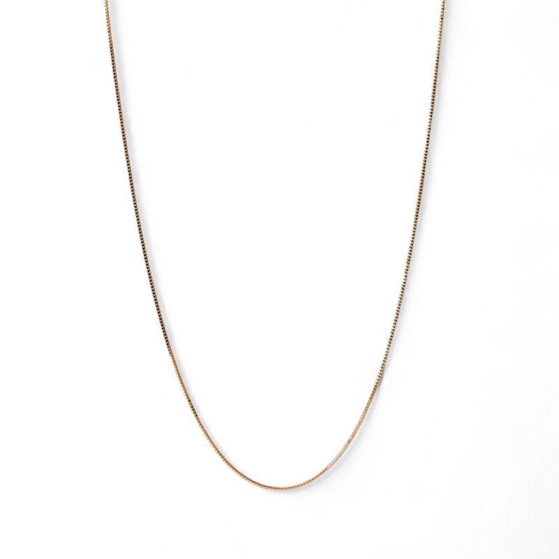 ベネチアンチェーン K18PG　太さ:0.7mm 長さ:45cm スライド式(無段階で調節可)  ピンクゴールド [n4]（ペンダント チェーンネックレス 18金）
