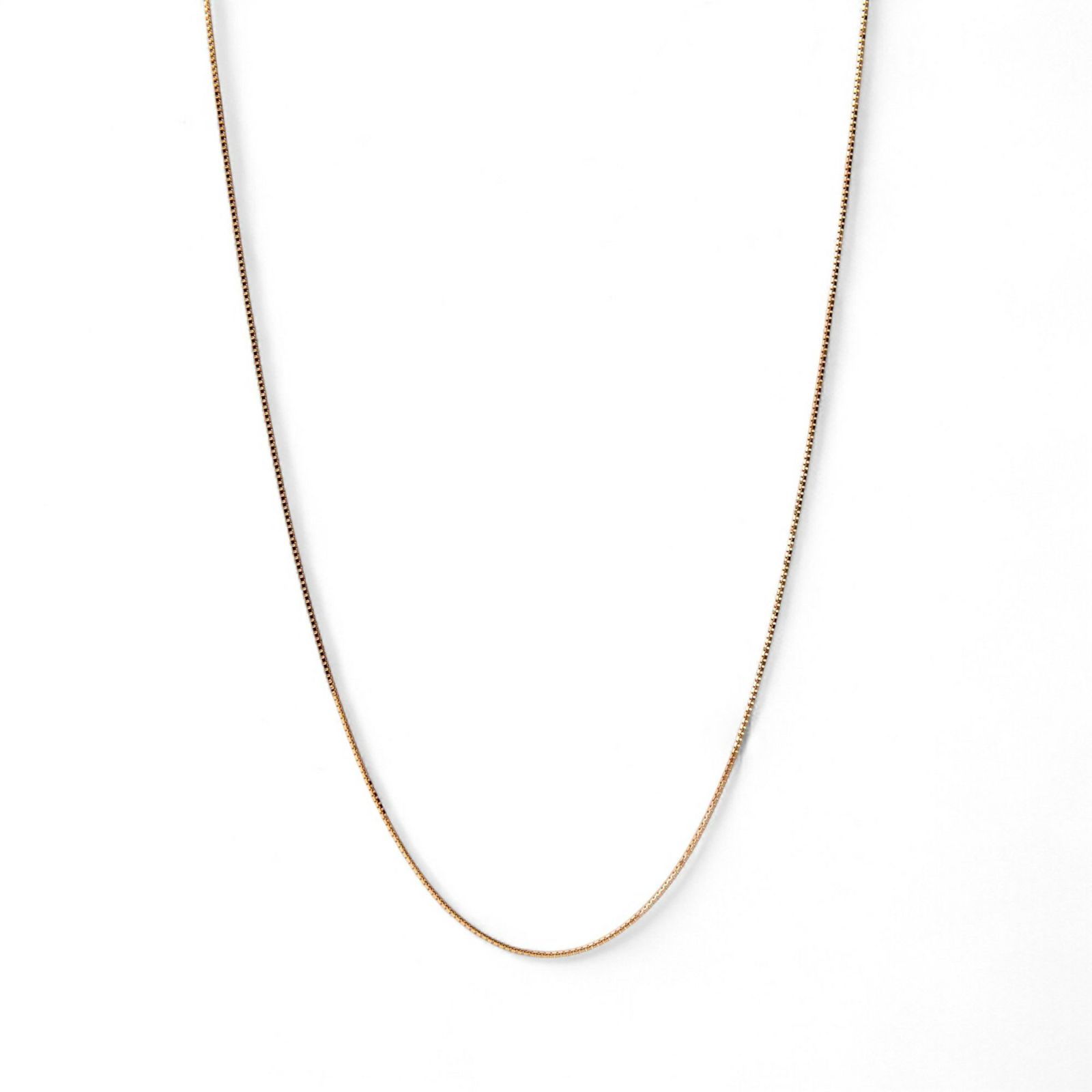 ベネチアンチェーン K18PG　太さ:0.7mm 長さ:45cm スライド式(無段階で調節可)  ピンクゴールド [n4]（ペンダント チェーンネックレス 18金）